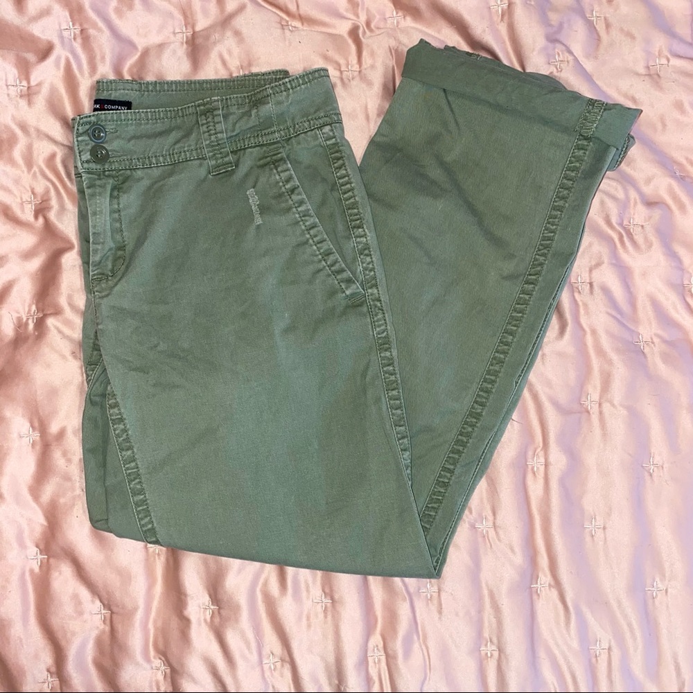 New York and Company Green Low-Rise Jeans